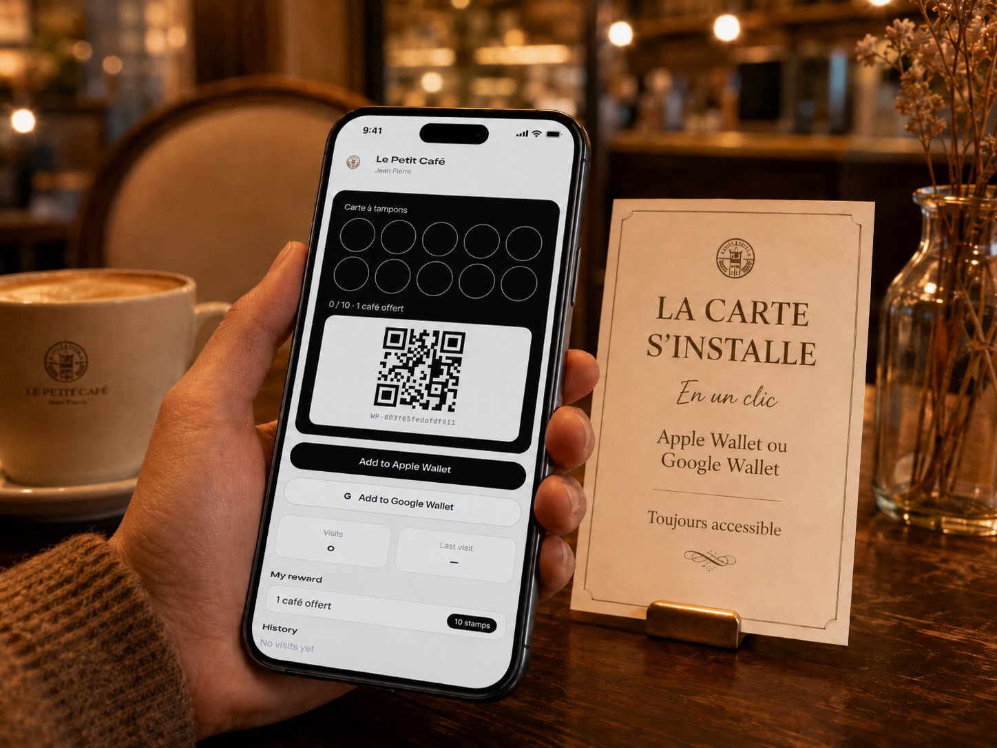 La carte s'installe